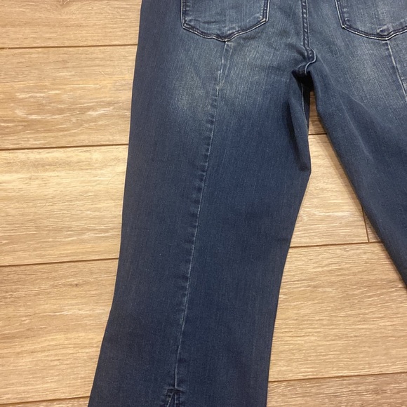 SOCIAL STANDARD BY SANCTUARY KICK CROP MID RISE JEANS SIZE 10 BLUE - Picture 15 of 16